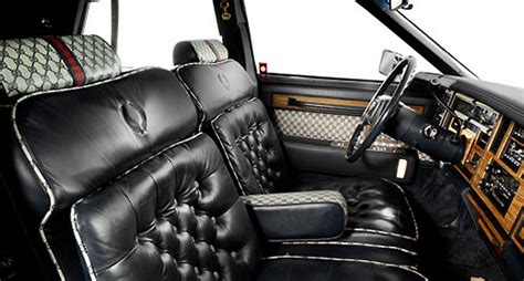 Gucci Cadillac Seville interior